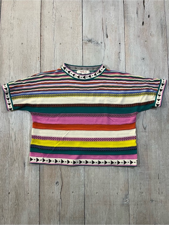 Rene Derhy Tops - Rene Derhy Zodiaque Vibrant Striped Knit Top Size S Bohemian